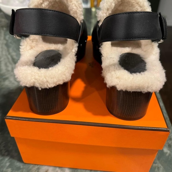 Hermes shearling clog size 39 - Picture 4 of 4